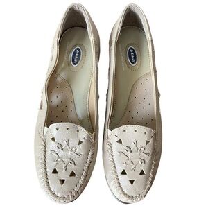 Dr Scholl’s Light Tan Double Air-Pillo Insoles Flat Slip On Loafers Shoes
